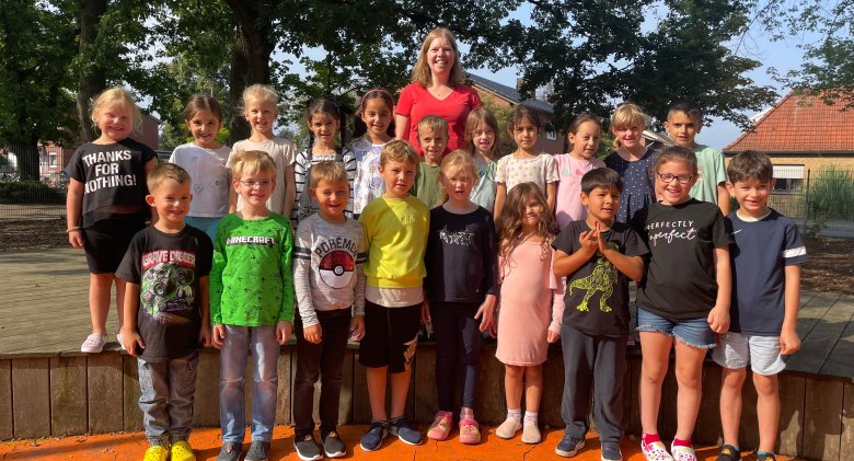 Class 1d with Mrs. Saschek