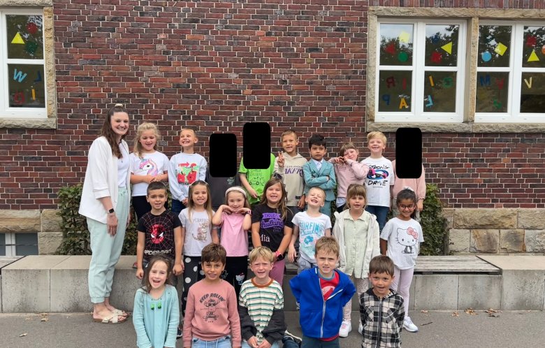 Class 1c with Mrs. Helker