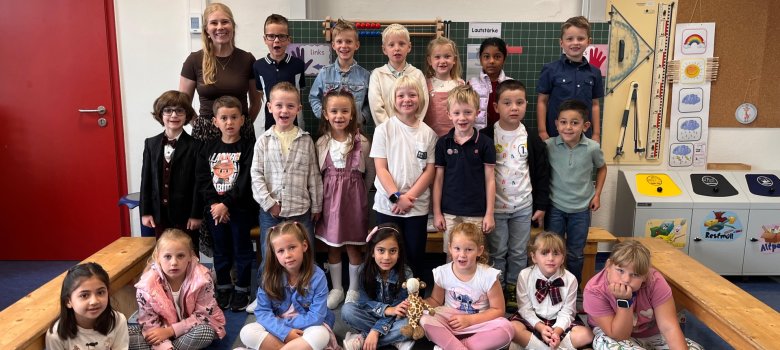 Class 1e with Mrs. Lüke