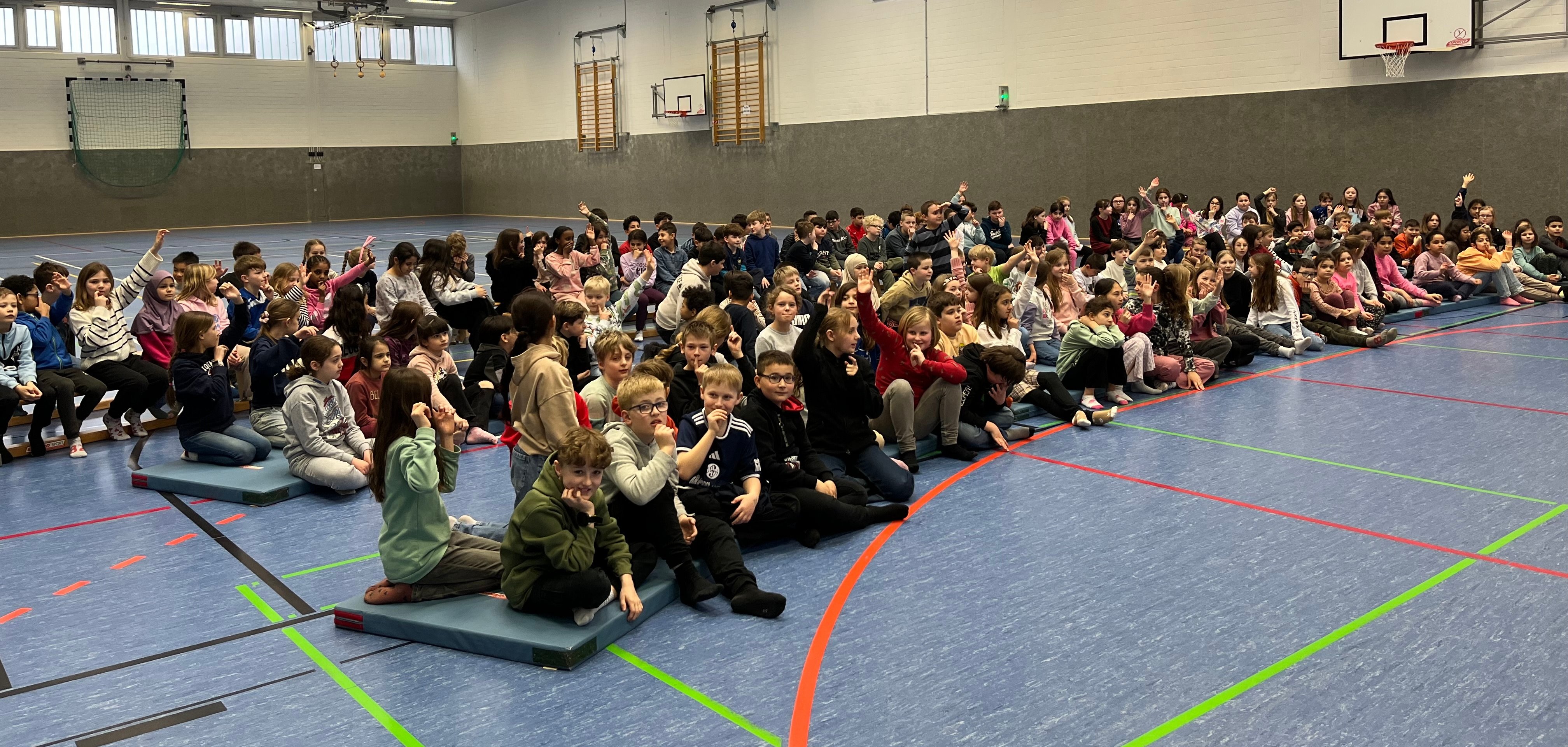 Sports badge award ceremony