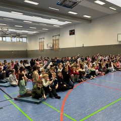Sports badge award ceremony