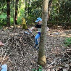 光合成ラリーに参加する子どもたち