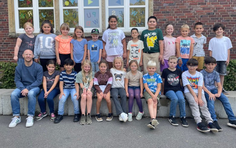 Die Klasse 3d mit Herrn Lüke