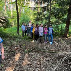 Die Kinder machen eine Photosynthese Rallye